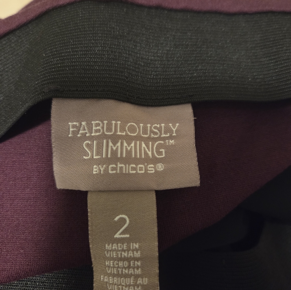 Chico's Deep Purple Women's Trousers - Picture 3 of 3